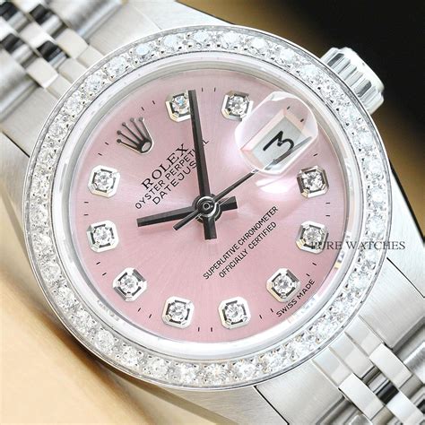 pinke rolex uhr